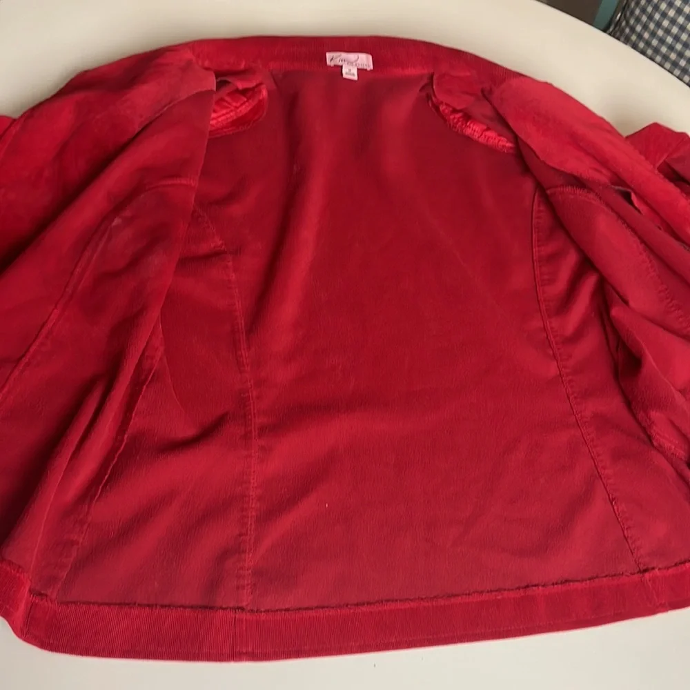 Kim Rogers Red Corduroy Blazer- 14 - Picture 11 of 11